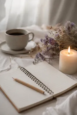 Quiet Morning Journal and Coffee Reflection