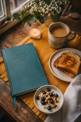 Morning Quiet Time Coffee Journal Flat Lay