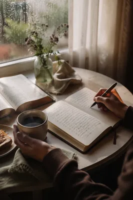 Quiet Morning Journaling With Coffee