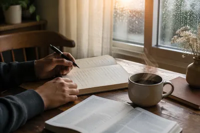 Morning Coffee Journaling Quiet Time