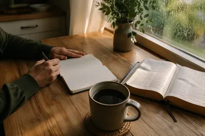 Morning Coffee Journaling Quiet Time