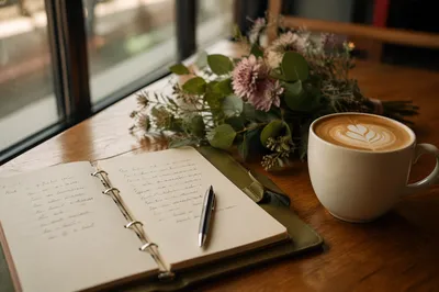 Cozy Morning Journaling with Latte