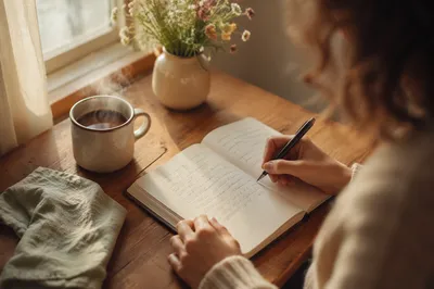 Morning Coffee Journaling Quiet Time