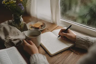 Quiet Morning Journaling with Coffee