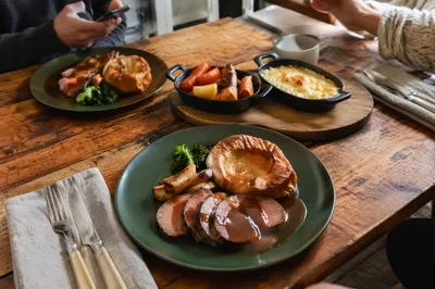 Cozy Family Dinner at Kitchen Table