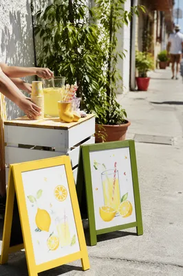 Children Running a Summer Lemonade Stand