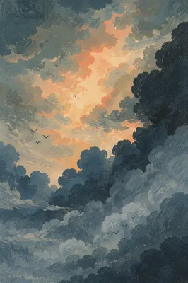 Hopeful Light Through Storm Clouds