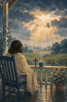 Golden Hope Beyond Storm Clouds
