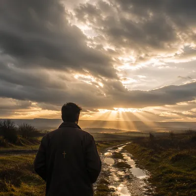 Sunlight Through Storm Clouds of Hope