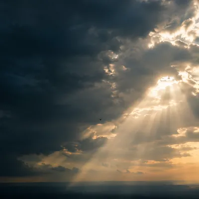 Sunlight Breaking Through Storm Clouds