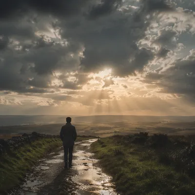 Sunlight Breaking Through Storm Clouds