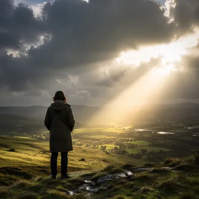 Sunlight Breaking Through Storm Clouds
