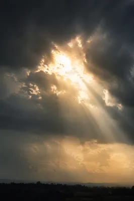 Sunlight Breaking Through Storm Clouds