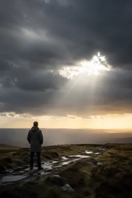Sunlight Breaking Through Storm Clouds