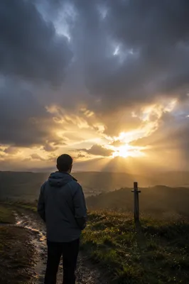 Hopeful Light Through Storm Clouds