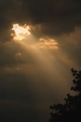 Sunlight Breaking Through Storm Clouds