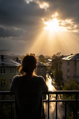 Sunlight Breaking Through Storm Clouds