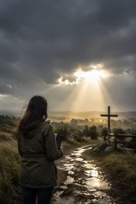 Sunlight Breaking Through Storm Clouds