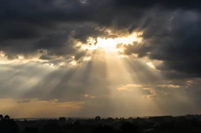 Sunlight Breaking Through Storm Clouds