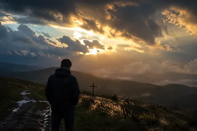 Golden Hope Breaking Through Storm Clouds