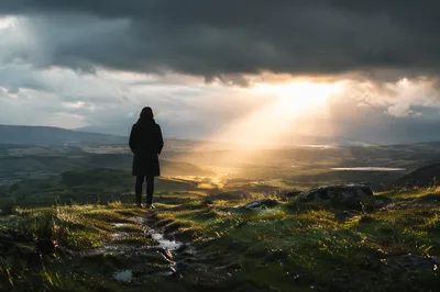 Sunlight Breaking Through Storm Clouds