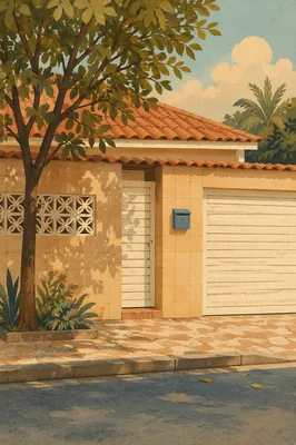 Suburban Mailbox Outside Quiet Family Home