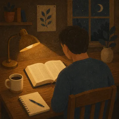 Quiet Night Bible Study by Lamplight