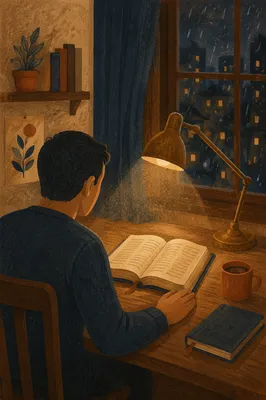 Quiet Evening Bible Study by Lamplight