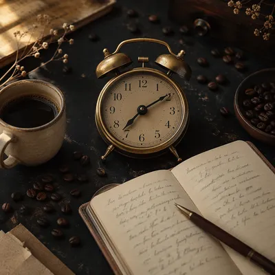 Quiet Morning Routine with Coffee and Journal