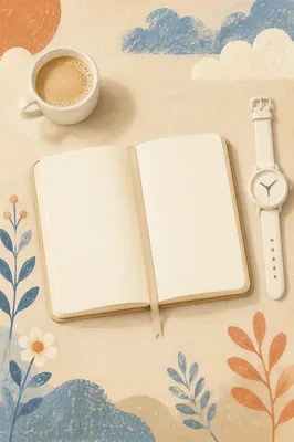 Minimal Morning Routine Flat Lay Scene