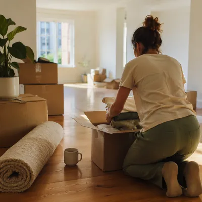Peaceful Moving Day in a New Apartment