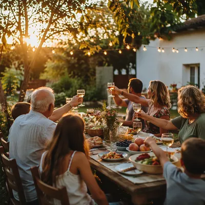 Golden Hour Multigenerational Family Celebration