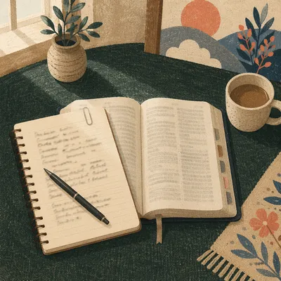 Morning Scripture Notes on Open Bible