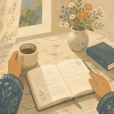 Morning Scripture Notes on Kitchen Table