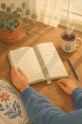Quiet Scripture Journaling at Kitchen Table