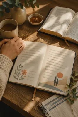 Handwritten Scripture Notebook for Morning Devotion