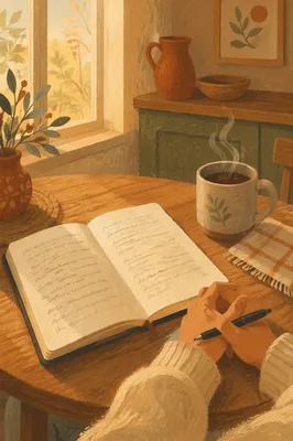 Morning Scripture Notes on Kitchen Table