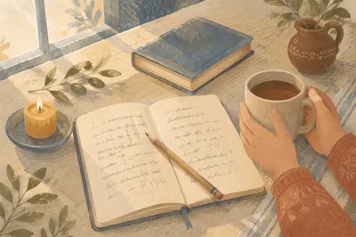 Morning Scripture Notebook and Prayer Mug