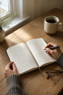 Morning Scripture Notes on Kitchen Table