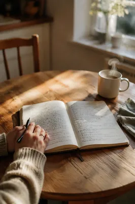 Morning Scripture Notes on Kitchen Table