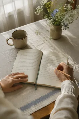 Morning Scripture Notes on Kitchen Table