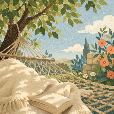 Cozy Garden Hammock Reading Retreat