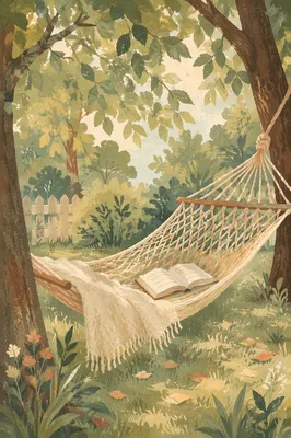 Peaceful Backyard Hammock Reading Retreat