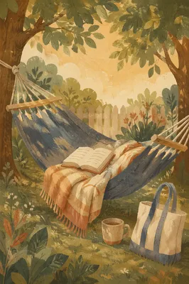 Peaceful Garden Hammock Reading Retreat