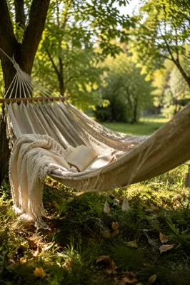 Peaceful Outdoor Hammock Reading Retreat