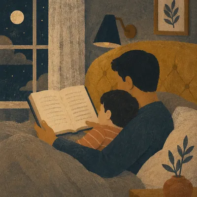 Bedtime Scripture Reading with Parent and Child