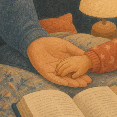 Bedtime Bible Reading With Parent and Child