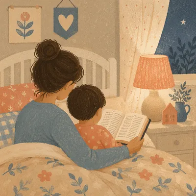 Bedtime Bible Devotion with Parent and Child