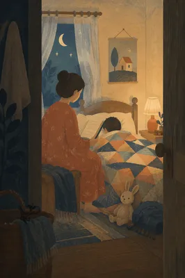 Parent Reading Bible at Bedtime