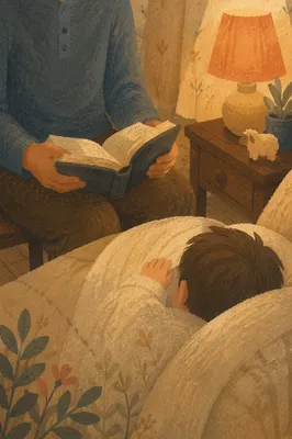 Parent Reading Bible at Child’s Bedtime